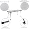 Flash Furniture Mobile 86" Oval Wave Grey Table Set-18" Chairs XU-GRP-18CH-A3060CON-60-GY-T-A-CAS-GG - alternate 10